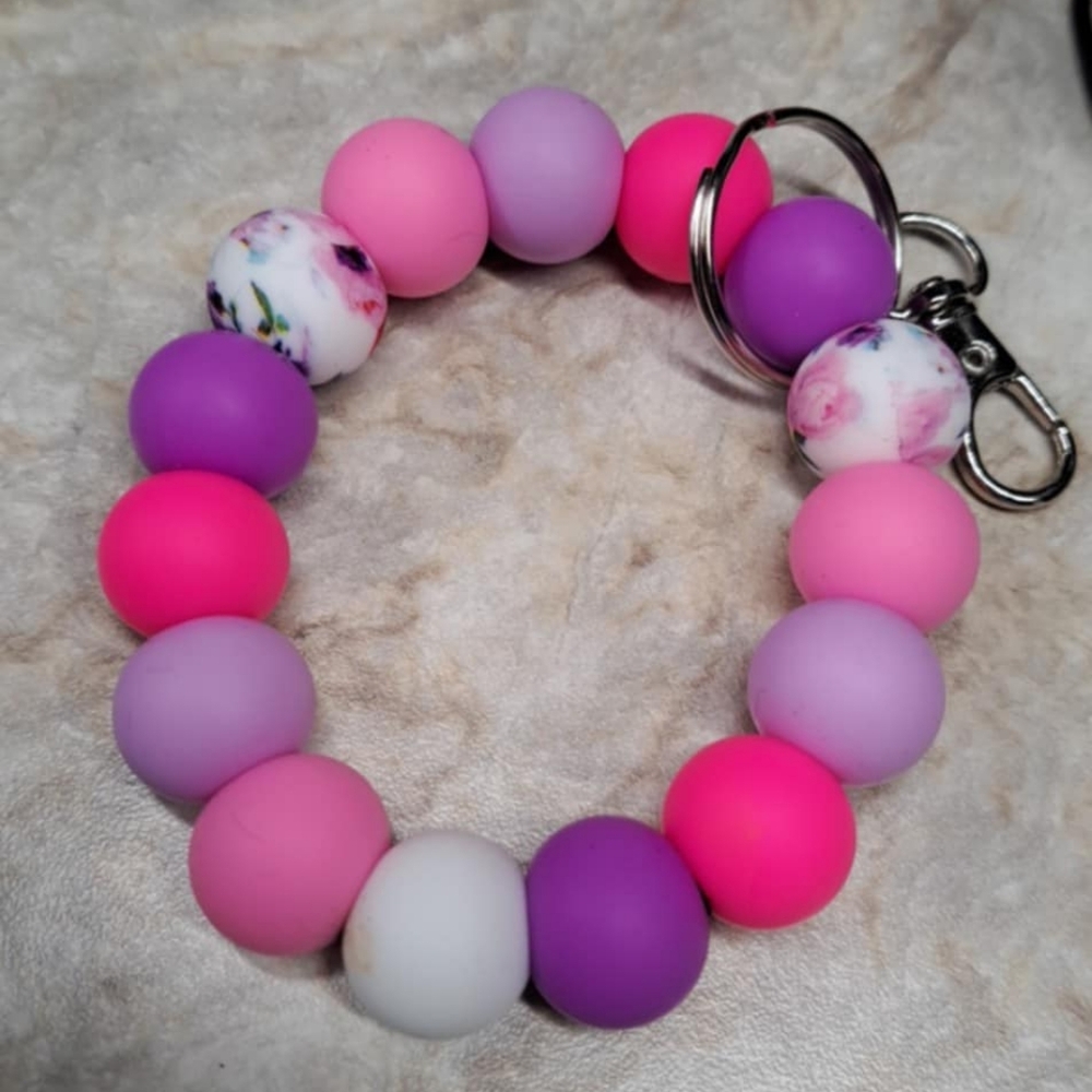 Beadable Custom-Made Keychain Ring